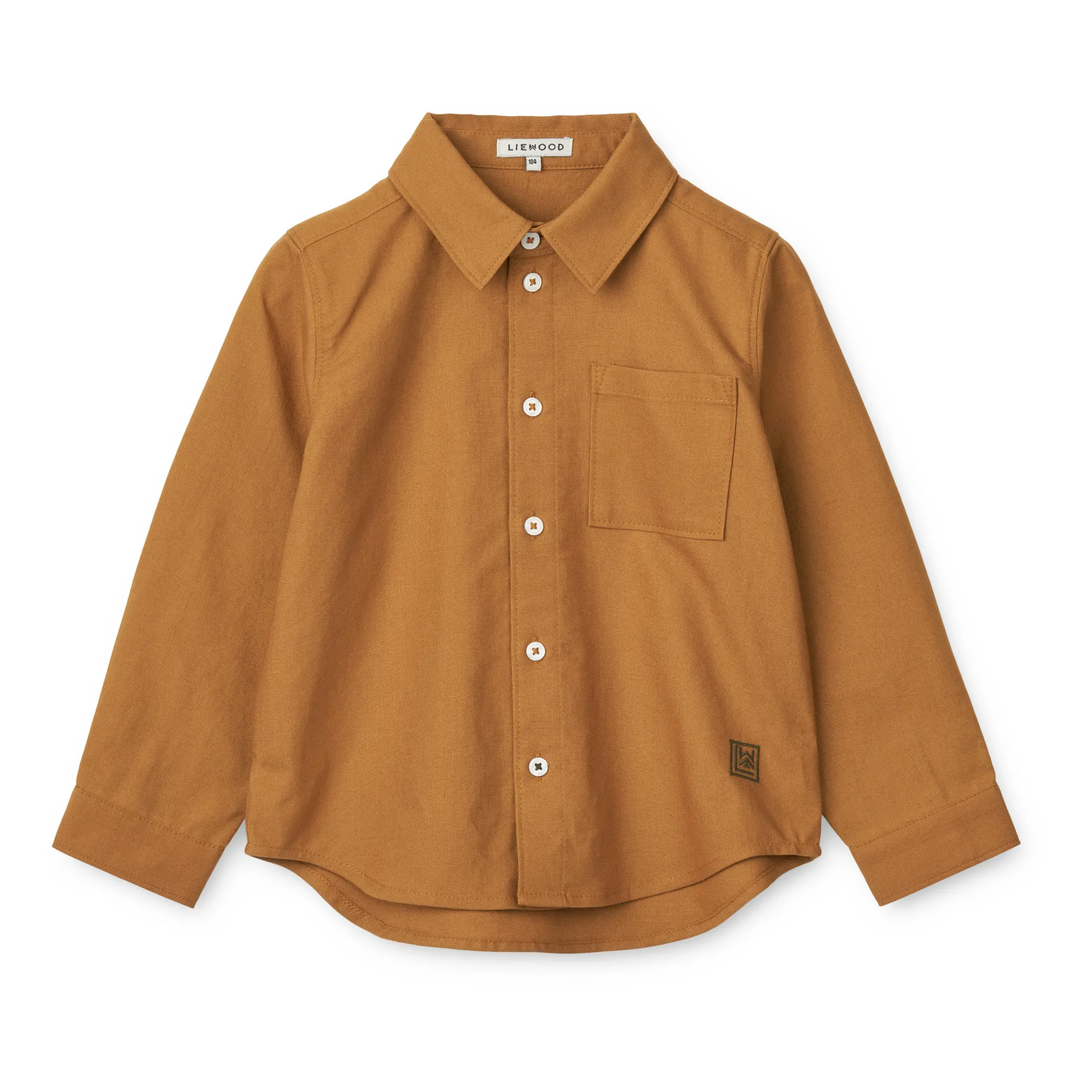 Liewood Caramel Costa Organic Cotton Shirt