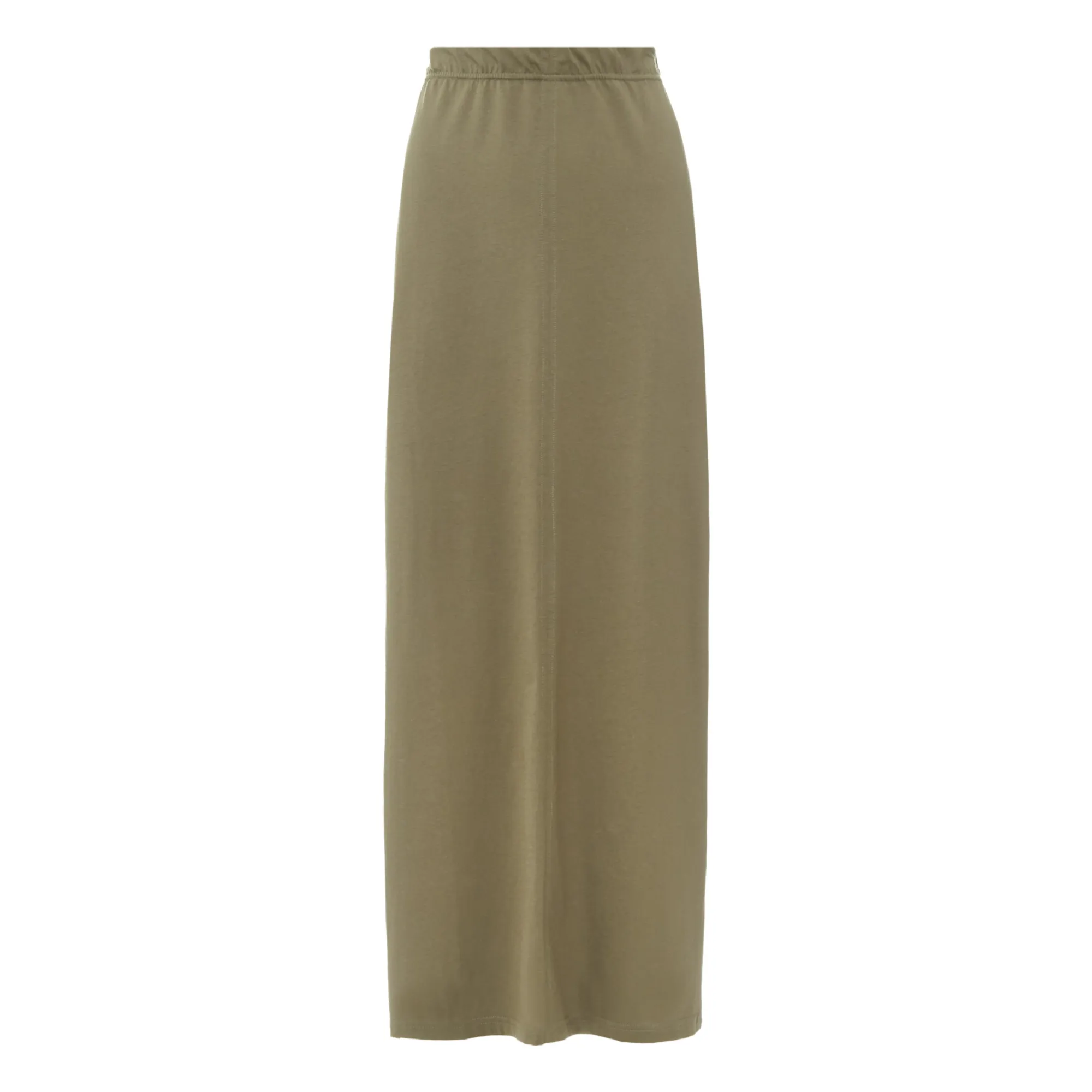 Herskind Khaki Rosanna Organic Cotton Slit Skirt