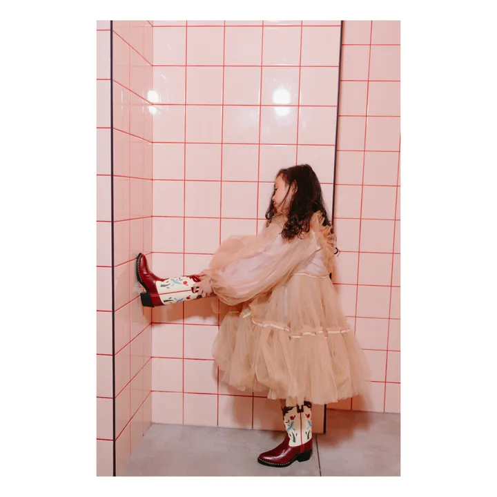 Bottes Santiags Bluebird | Rouge- Image produit n°2