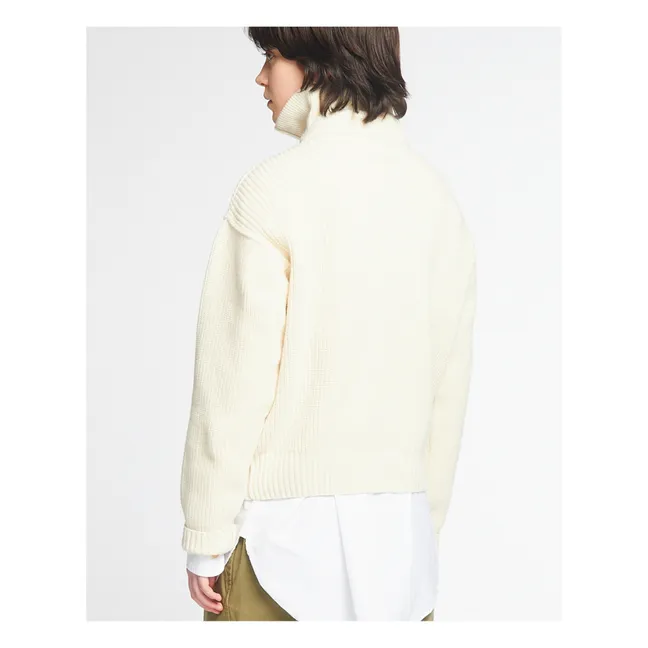 Jersey de lana Fly Deck | Blanco