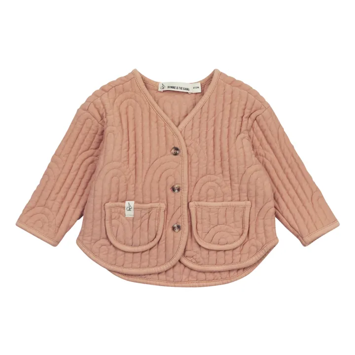 Veste Coton Bio Matelassée Alexie | Rose pâle- Image produit n°0