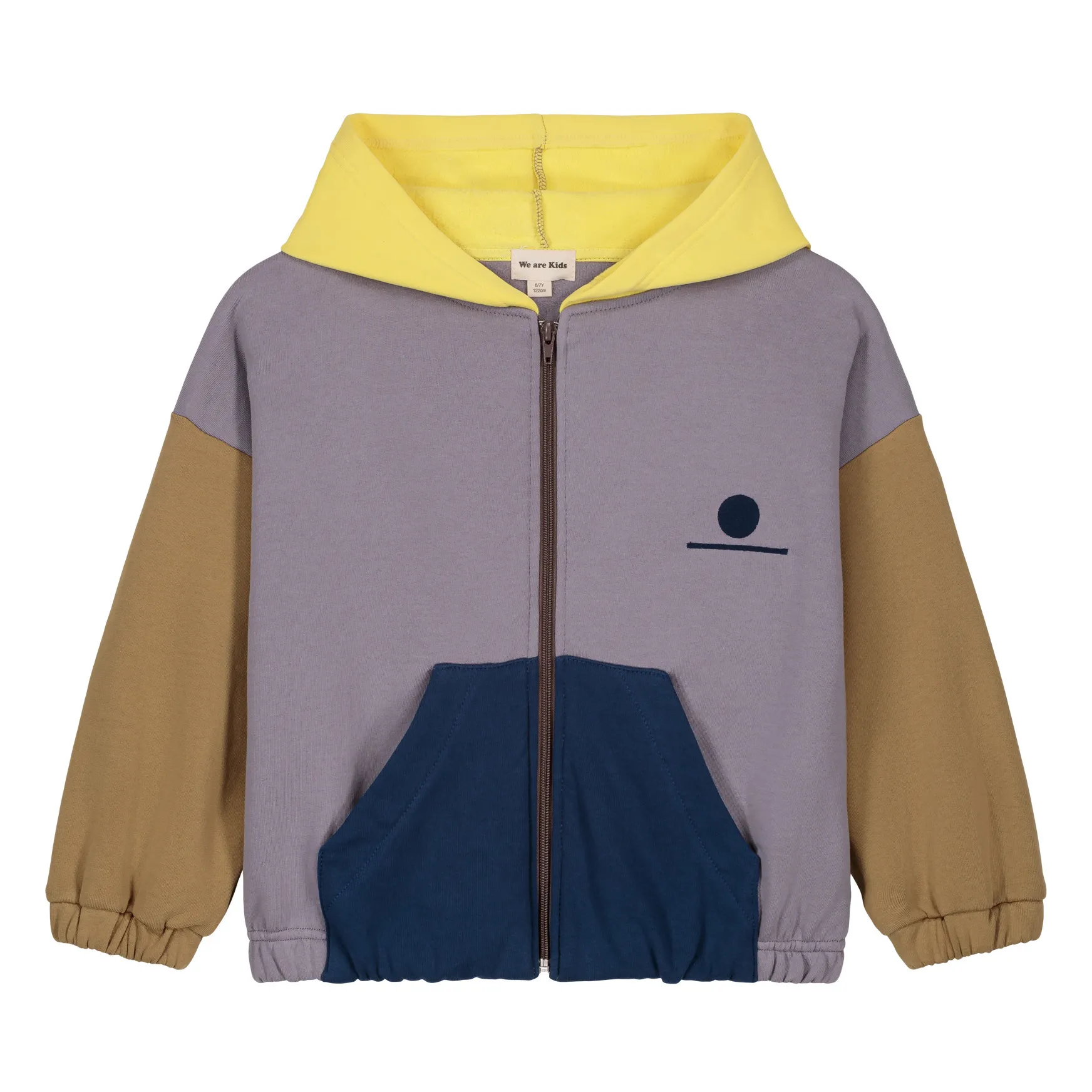 We Are Kids Camel Hadrien Organic Cotton Fleece Hooded Jacket