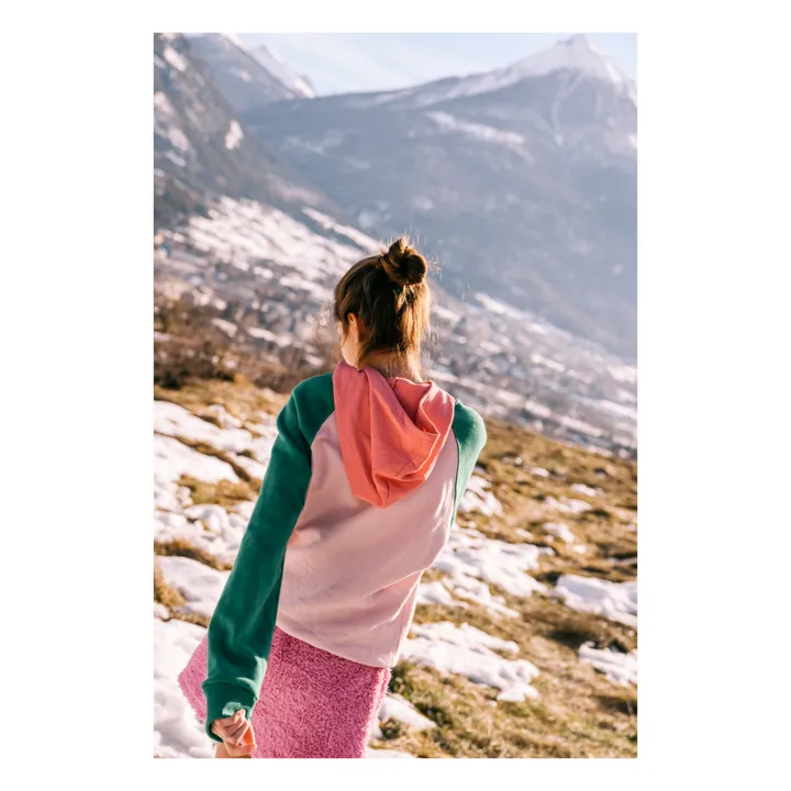 Sudadera con capucha de algodón ecológico Ali | Rosa- Imagen del producto n°4