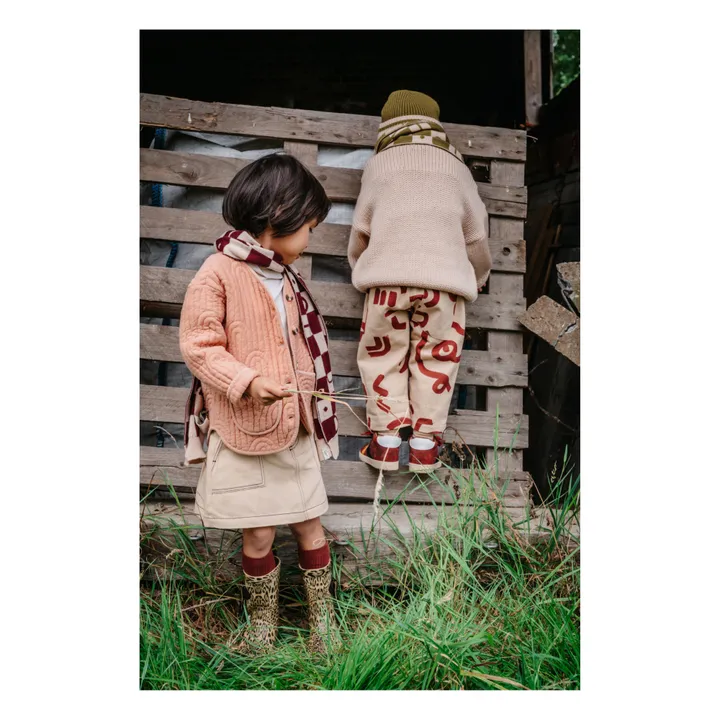 Veste Coton Bio Matelassée Alexie | Rose pâle- Image produit n°2