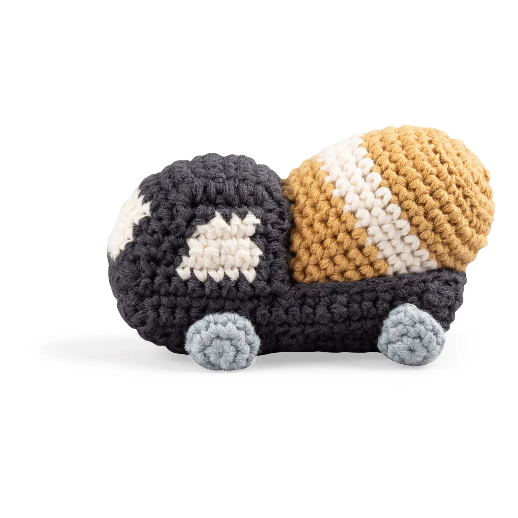 Sebra Multicoloured Cement Mixer Crochet Rattle