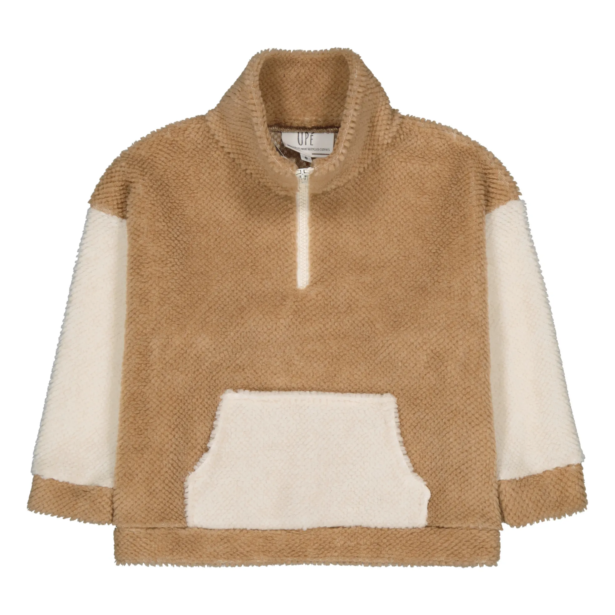 Upé Camel Bear Fur Jacket In Recycled Material