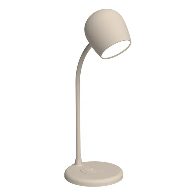 Lampe mit kabellosem Ladegerät Ellie | Sandfarben