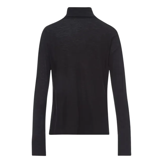 Sous-pull Laine Vierge | Noir