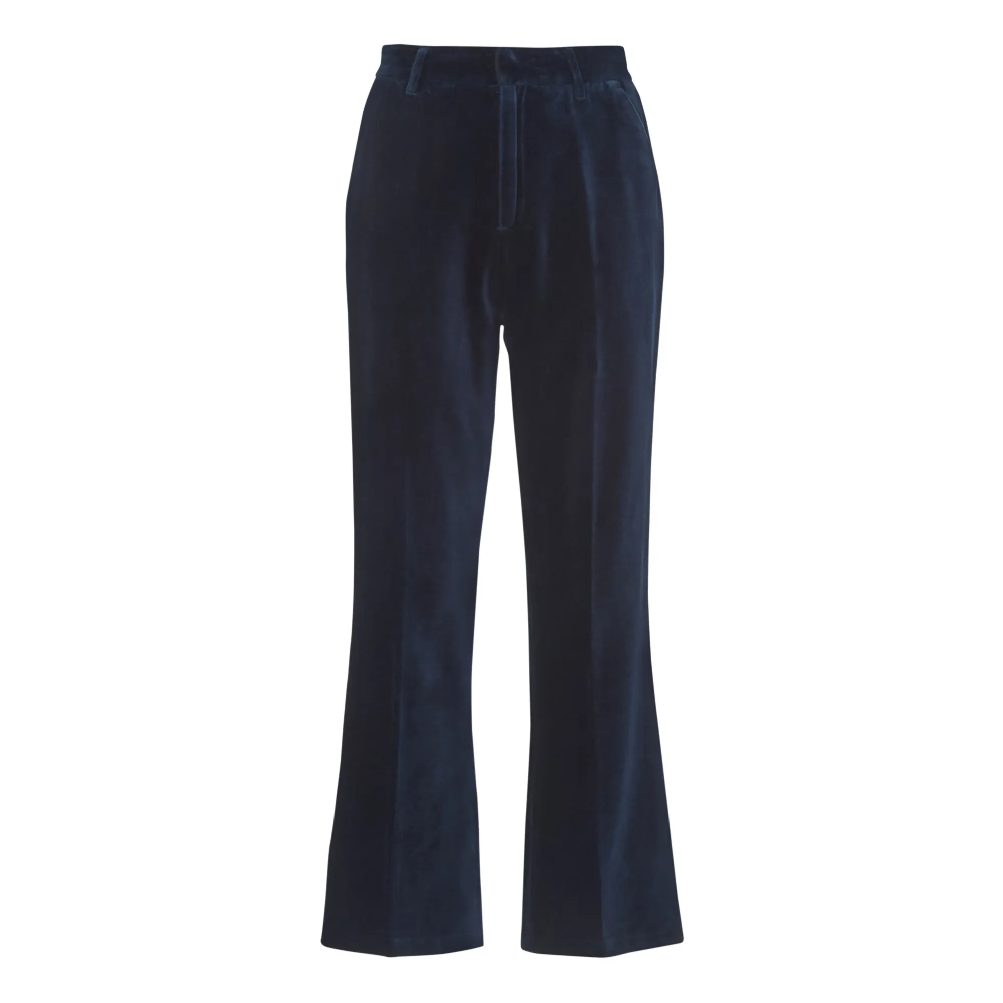 Leon & Harper Black Papou Pop Pants Velvet Organic Cotton