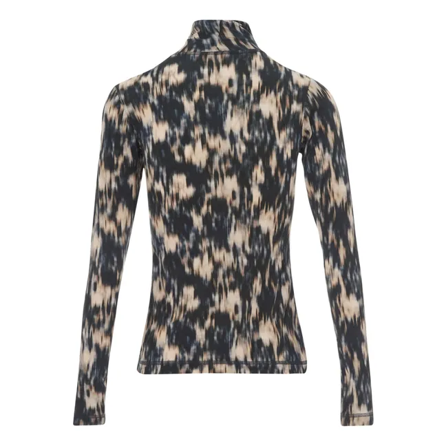 T-shirt Col Roulé Vinny Imprimé - Collection Femme | Gris foncé