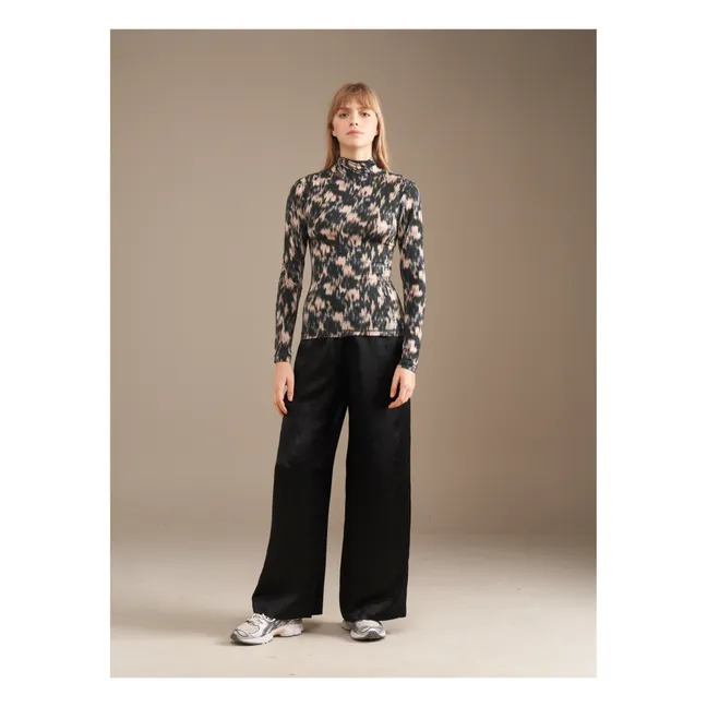 T-shirt Col Roulé Vinny Imprimé - Collection Femme | Gris foncé
