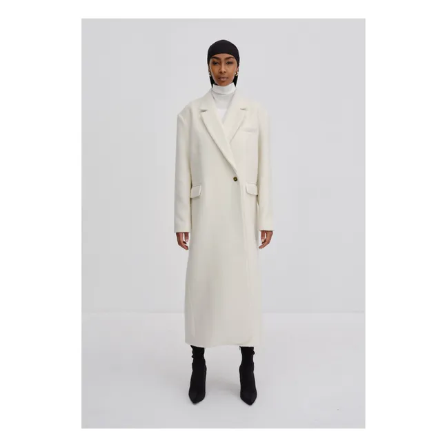 Cappotto Wanda in lana riciclata | Bianco