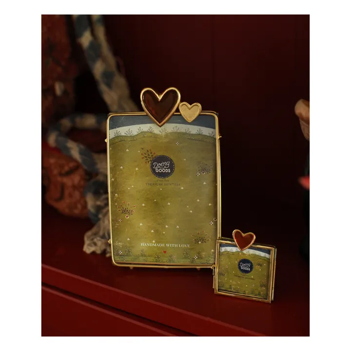 Cadre photo Pyar Heart en laiton | Gold- Image produit n°1