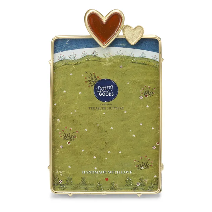 Cadre photo Pyar Heart en laiton | Gold- Image produit n°0