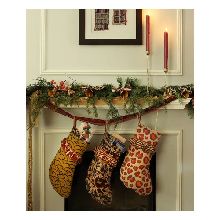 Botte de Noël en coton | Rose- Image produit n°4