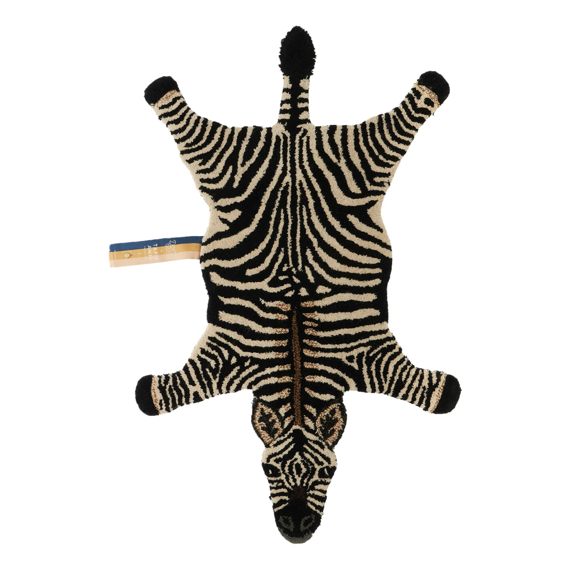Doing Goods Noir/Blanc Wool Zebra Rug