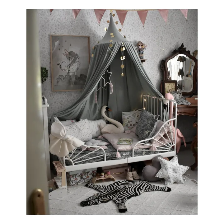 Tapis zèbre en laine | Noir/Blanc- Image produit n°1