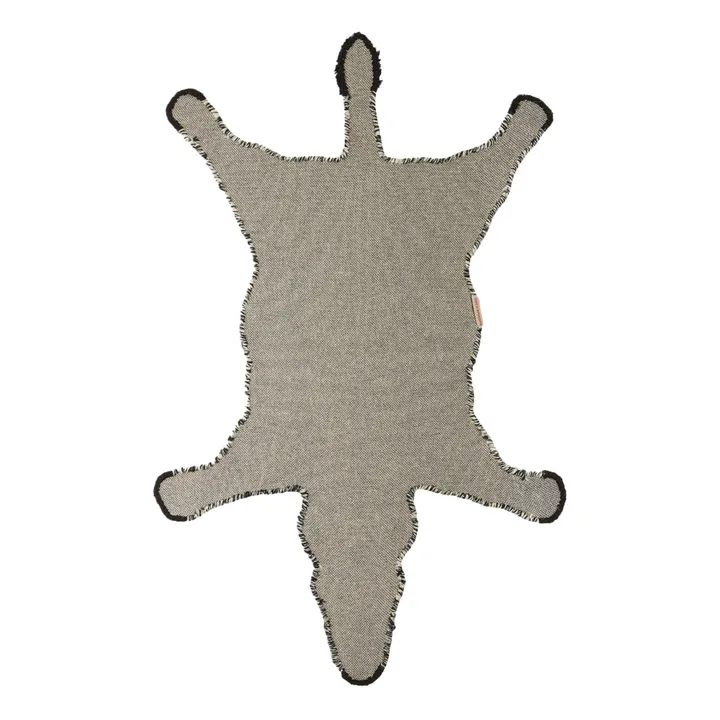 Tapis zèbre en laine | Noir/Blanc- Image produit n°5