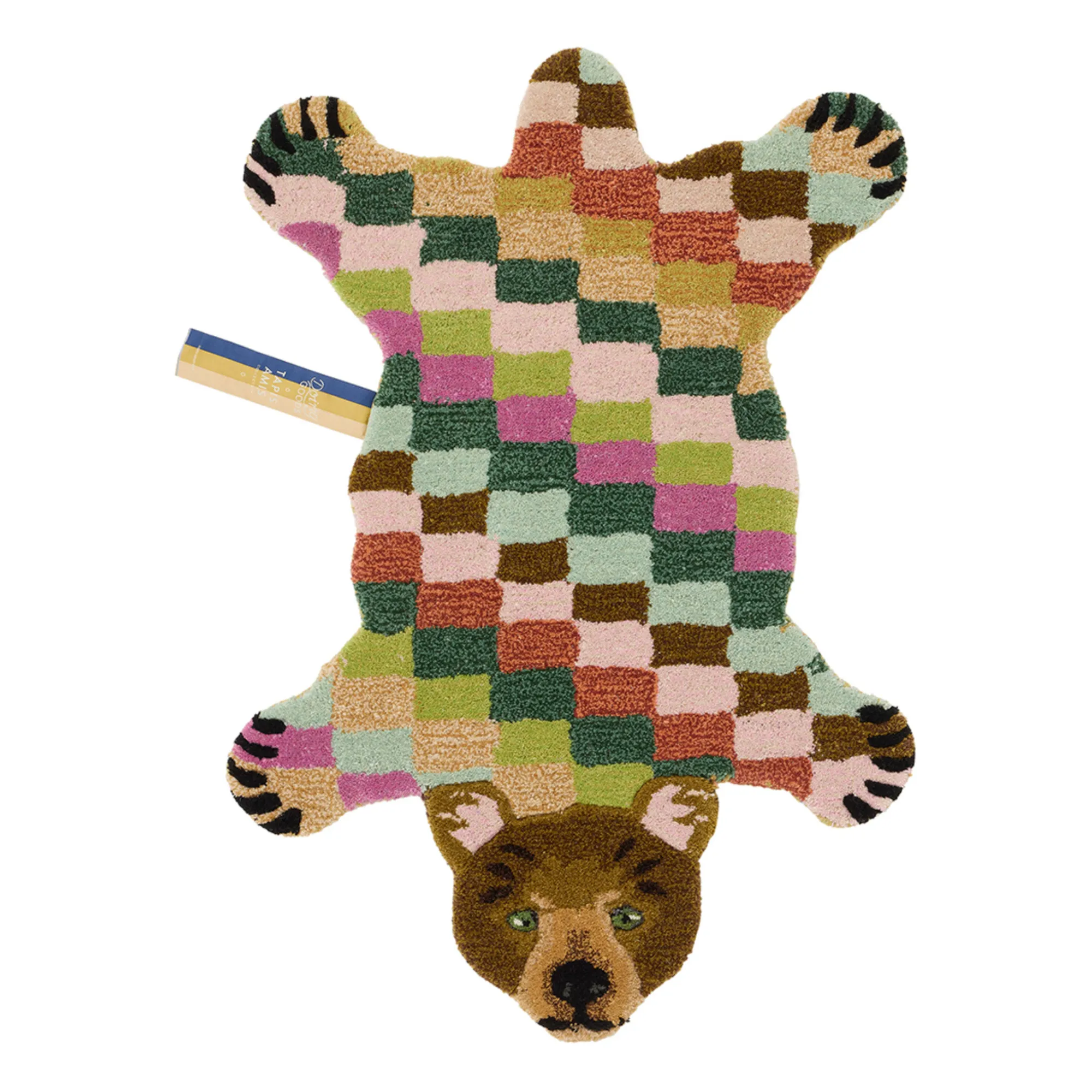 Doing Goods Multicoloured Archie Wool Bear Rug