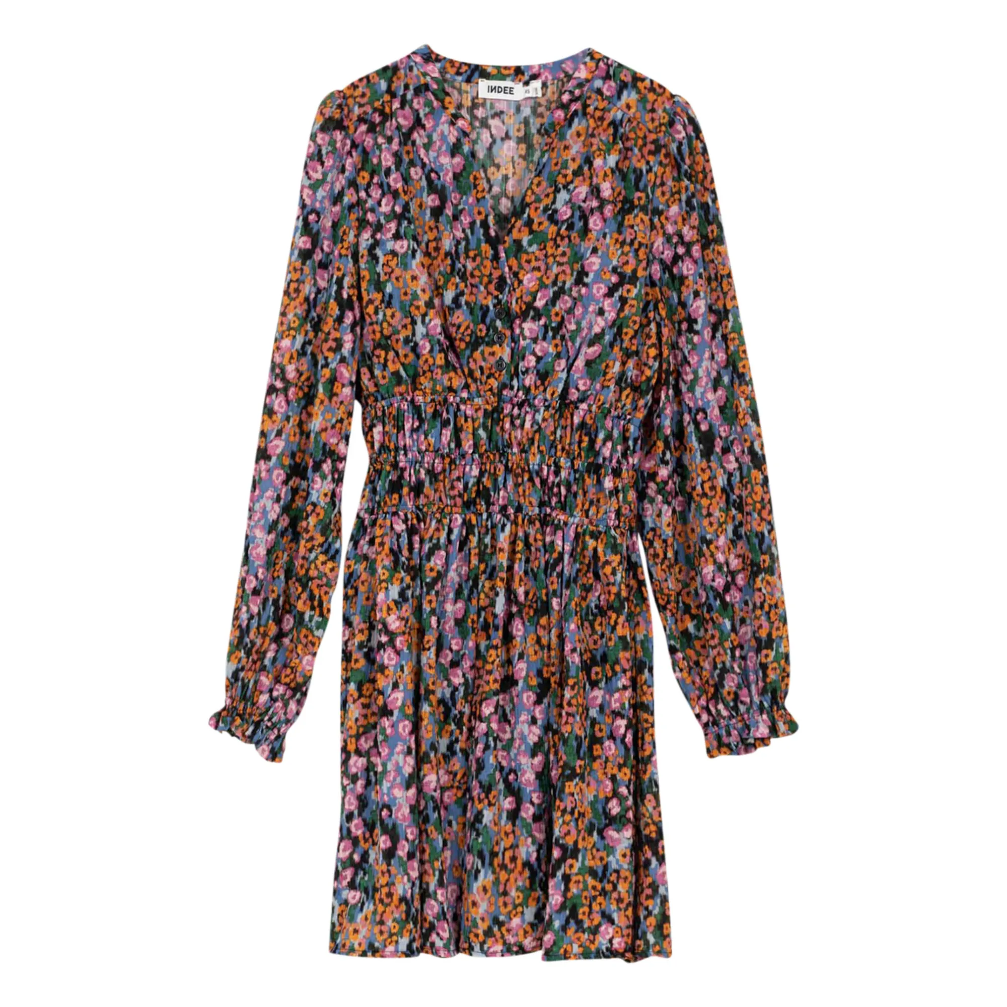 Indee Purple Ombree Flowers Dress