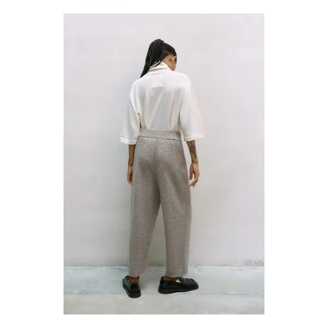 Baby Alpaca Trousers | Taupe brown