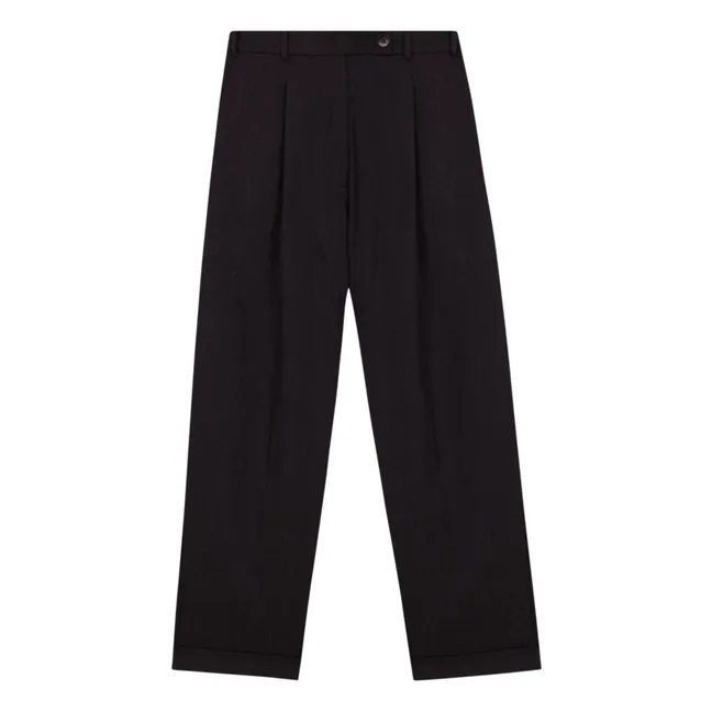 Men's wool trousers | Charcoal grey