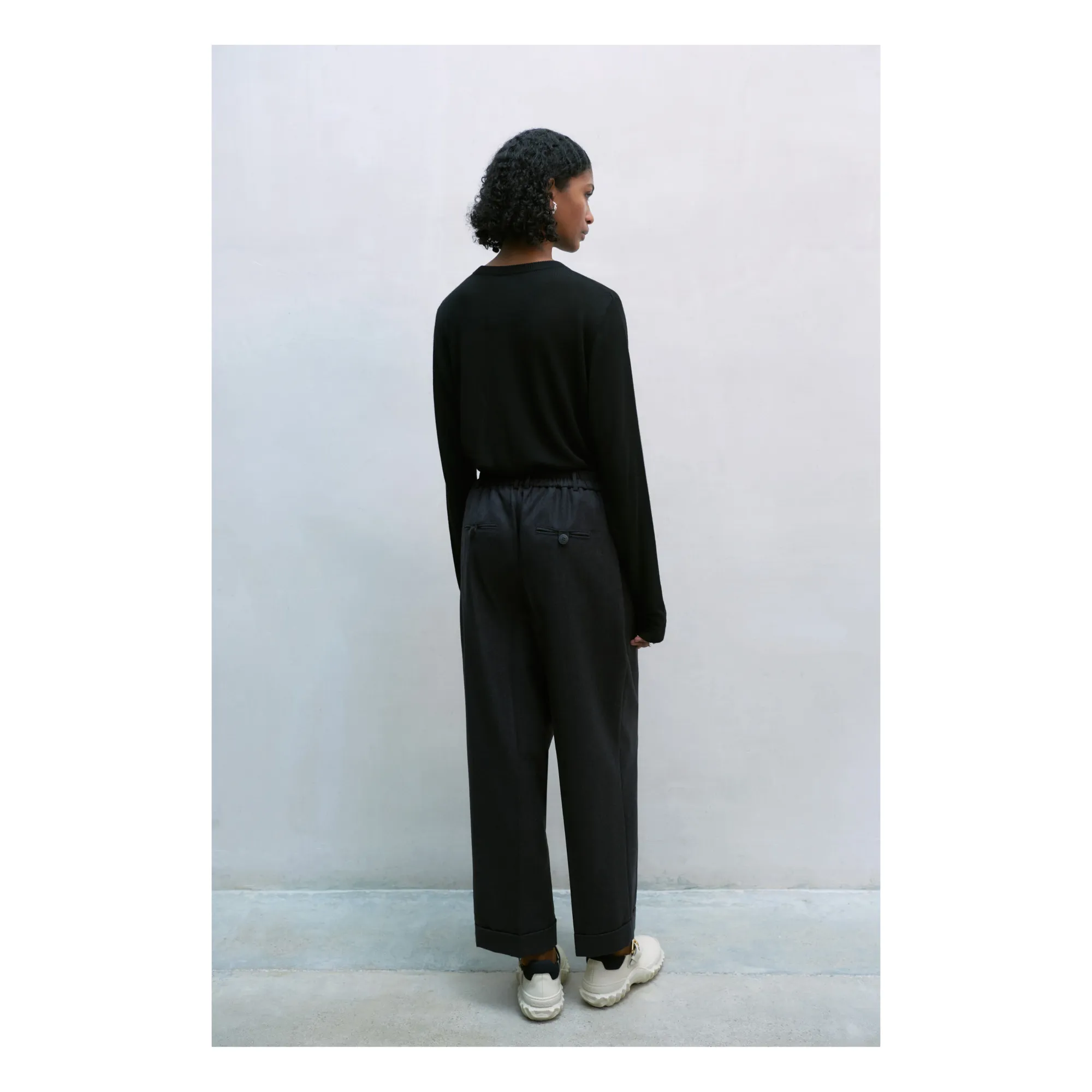 Pantalon Masculine Laine | Gris anthracite- Image produit n°3