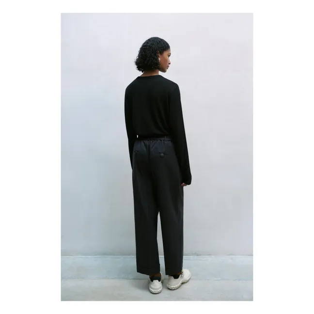 Men's wool trousers | Charcoal grey