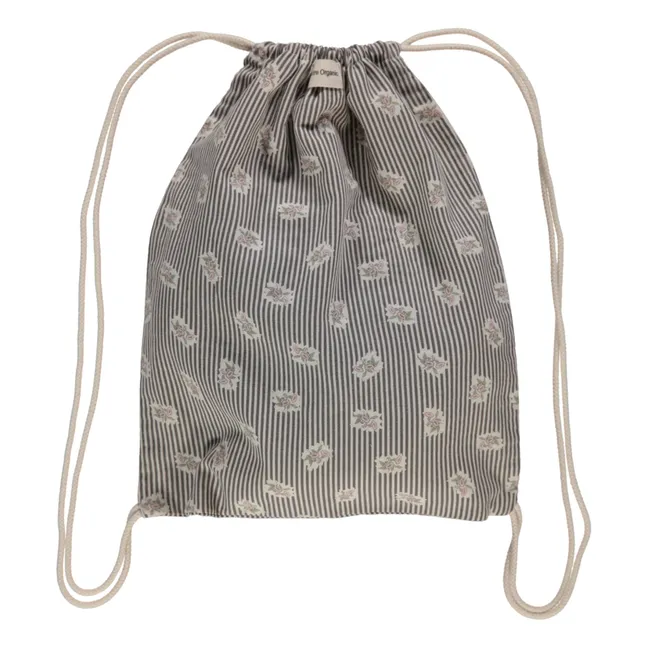 Mochila de flores rosas | Gris