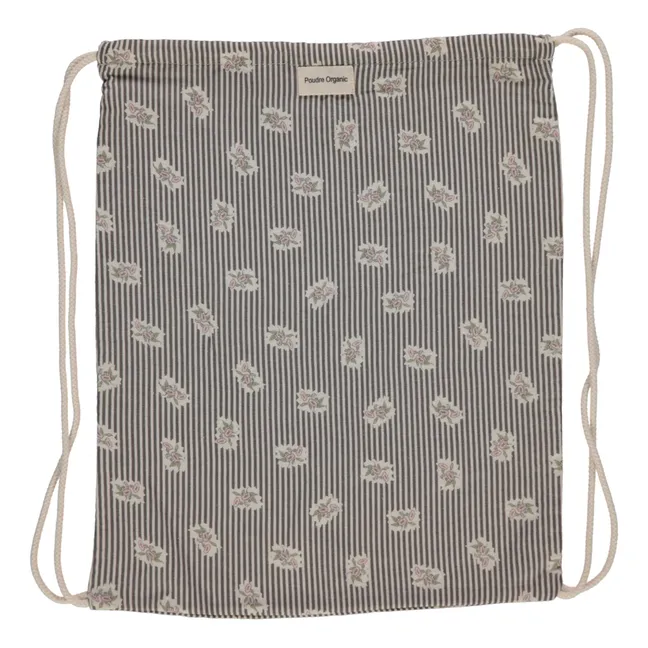 Pink flowers backpack | Grey