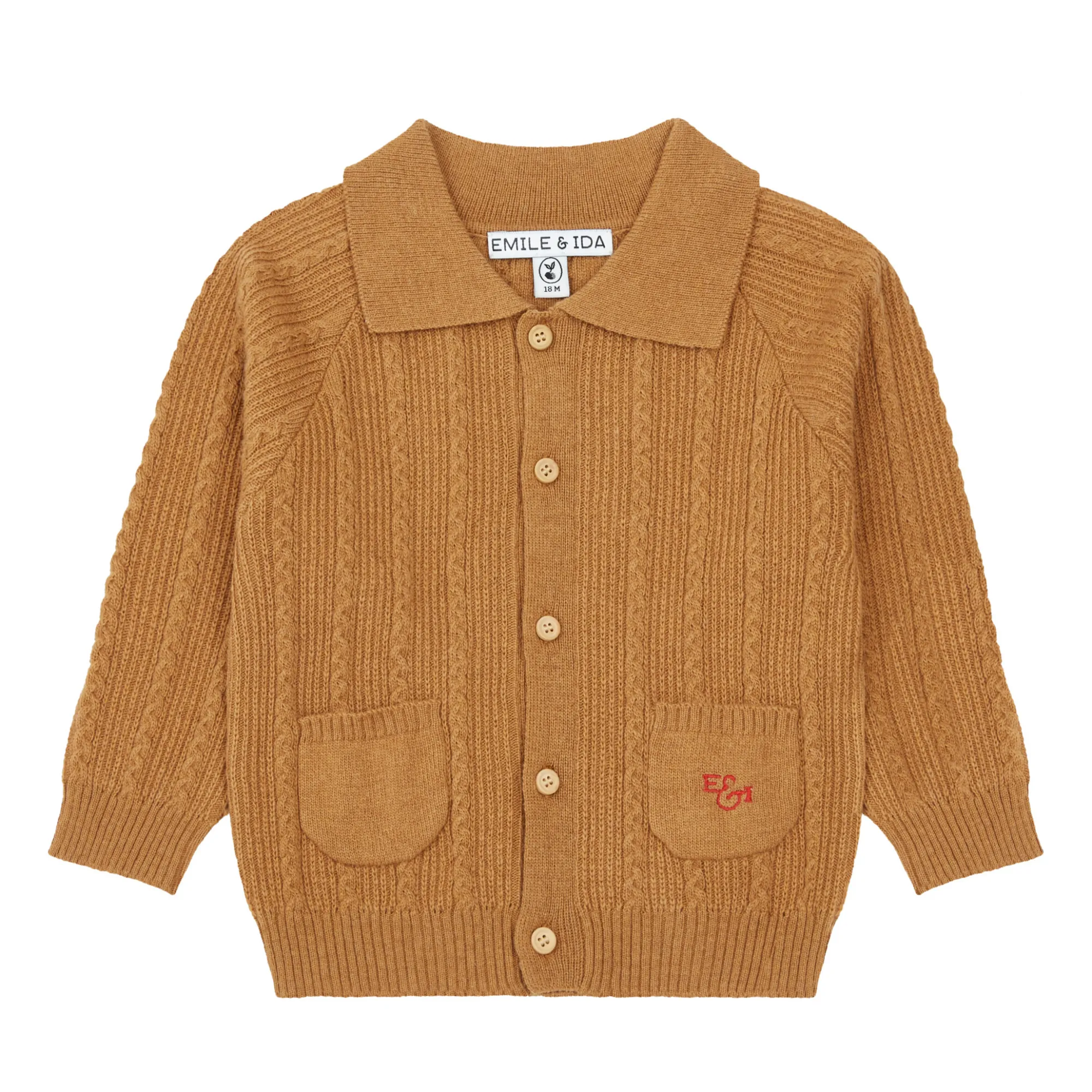 Emile Et Ida Honey Cardigan Torsades