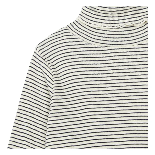 Claro Striped Undershirt | Navy blue