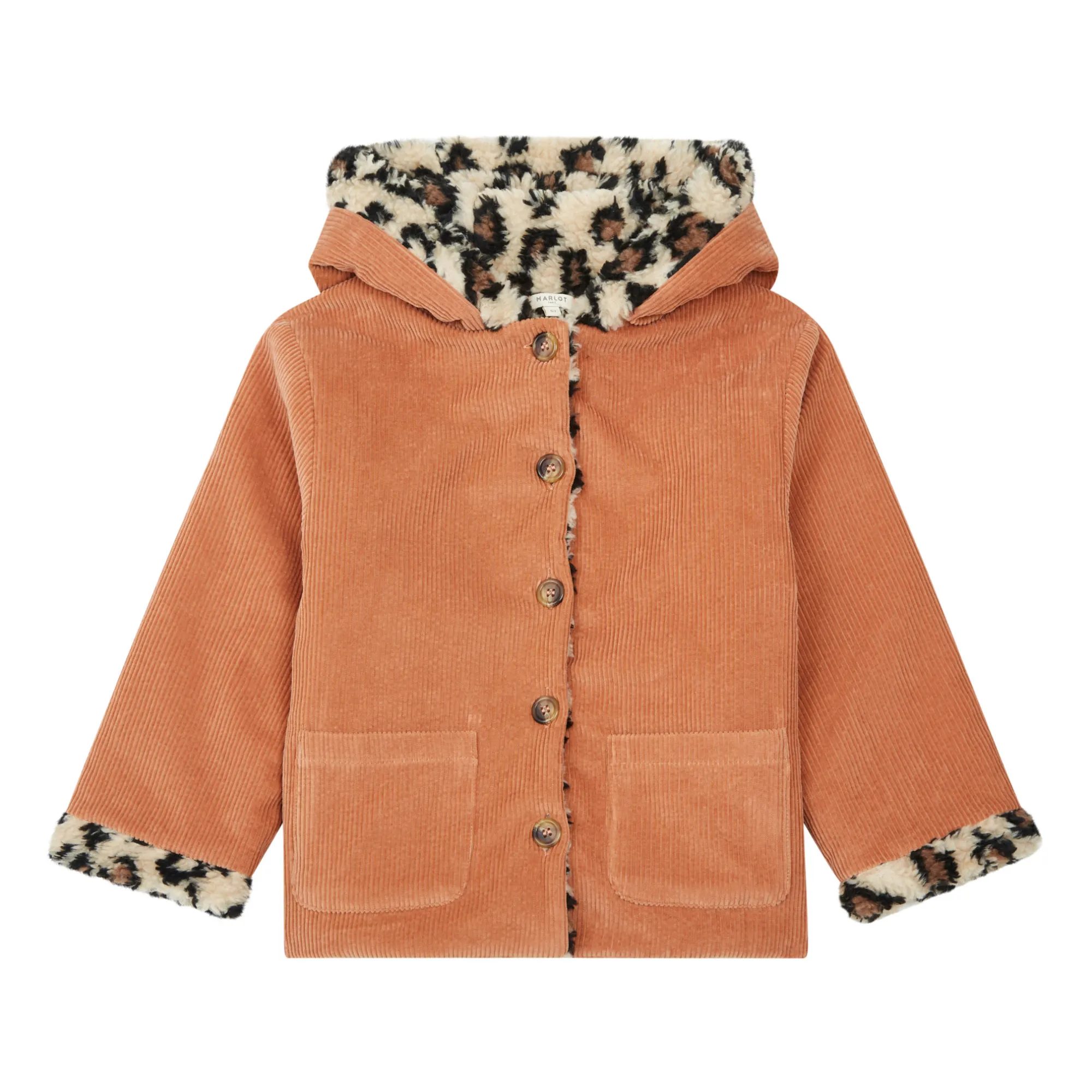 Marlot Paris Dusty Pink Andréa Lined Corduroy Coat