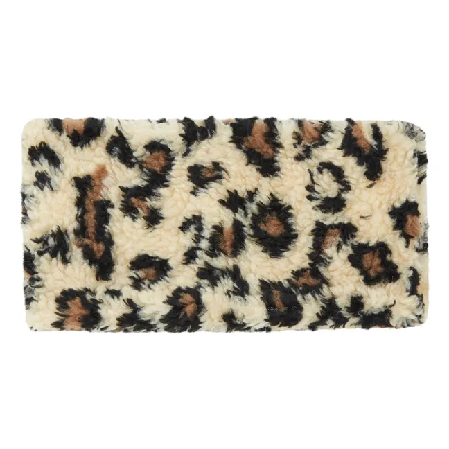 Leopard Fur Snood | Ecru