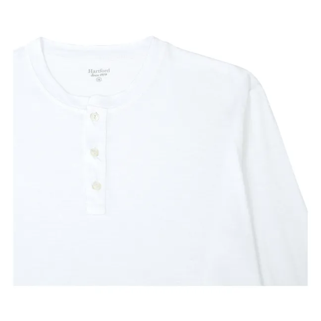 Maglietta Henley | Bianco