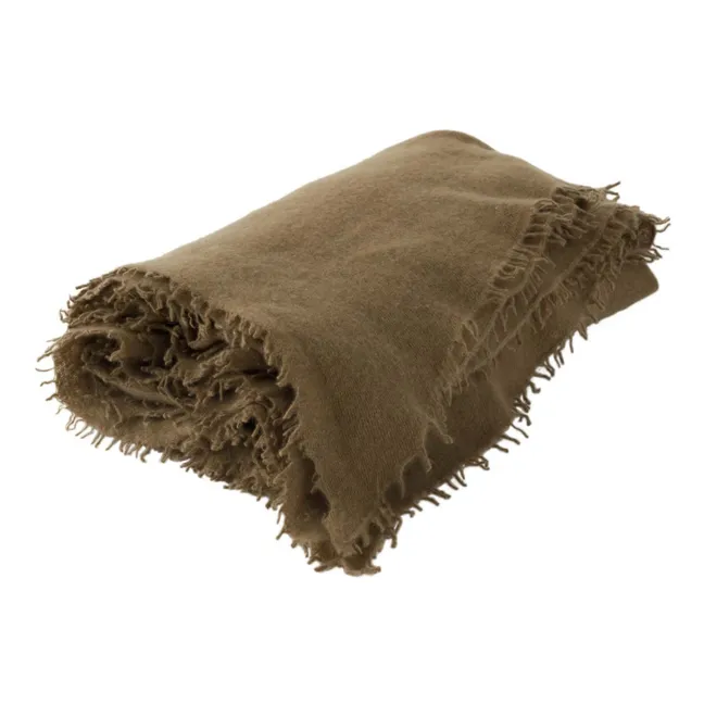 Lancio in cashmere con frange | Bronzo