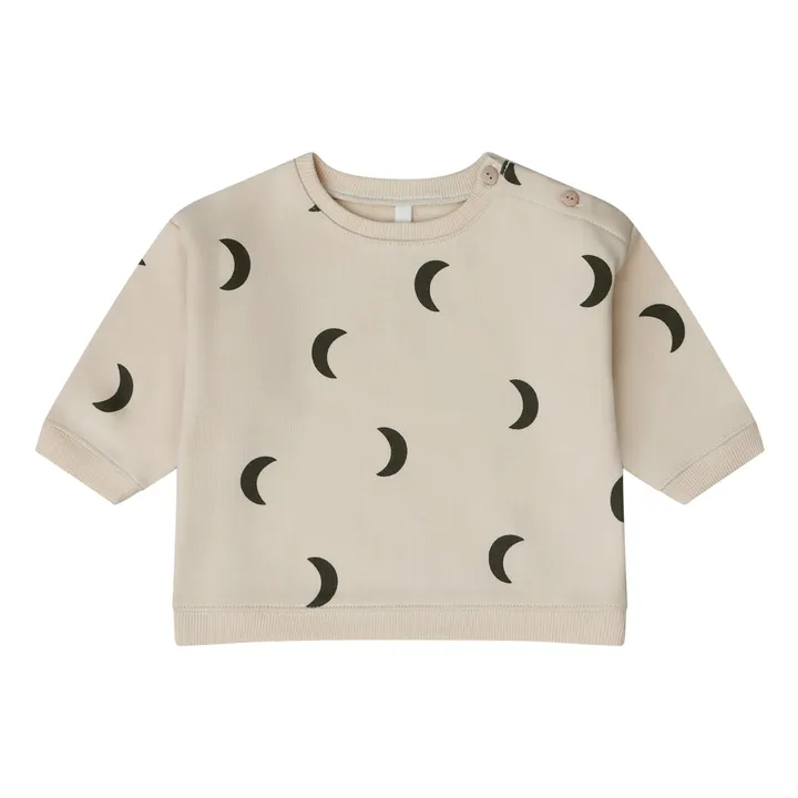 Lunes organic cotton sweatshirt | Sand- Product image n°0
