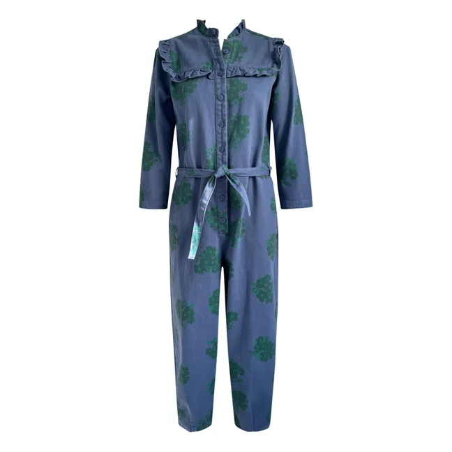 Flower print jumpsuit | Navy blue