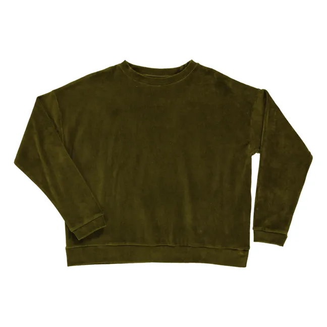 Acentra Velours Sweatshirt - Adult Collection  | Khaki