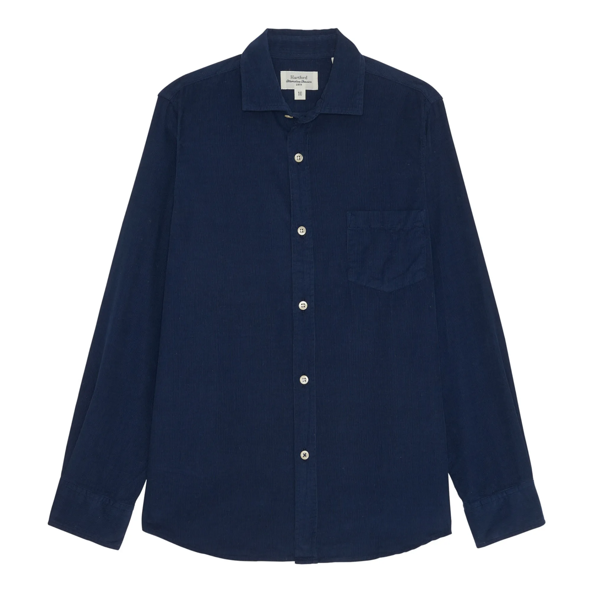 Hartford Midnight Blue Milleraies Velvet Shirt Paul Pat