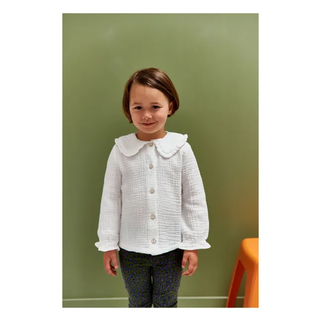 Camisa Nicole de algodón orgánico | Blanco