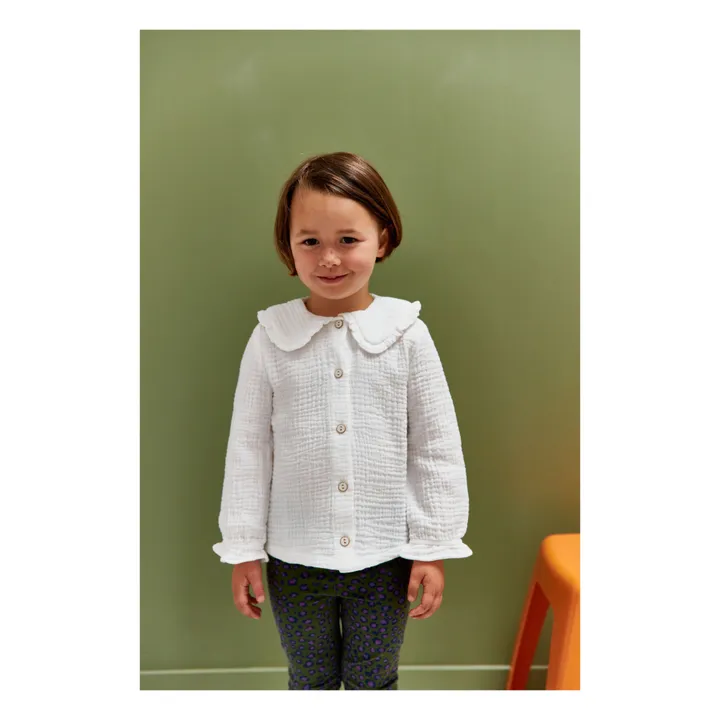 Camicia Nicole in cotone biologico | Bianco- Immagine del prodotto n°1