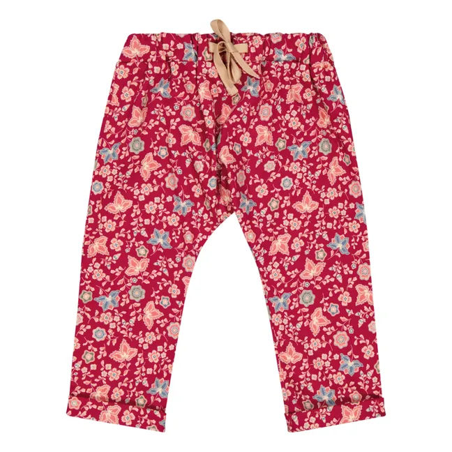 Pantalones Marcel Flower | Burdeos
