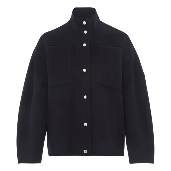 Vicco Mantel Wolle | Navy