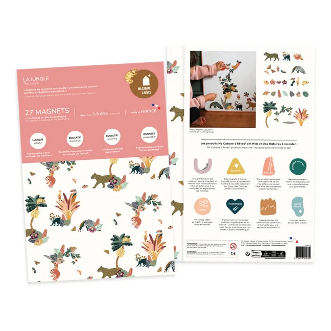 Imanes de animales de la selva