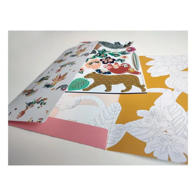 Imanes de animales de la selva