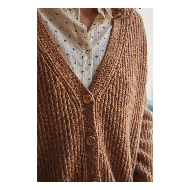 Cárdigan de lana Yuzzle - Colección Mujer  | Caramelo