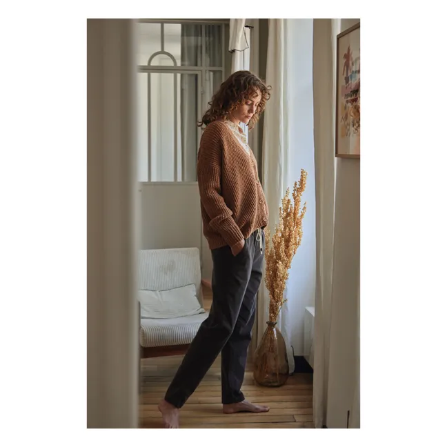 Cárdigan de lana Yuzzle - Colección Mujer  | Caramelo