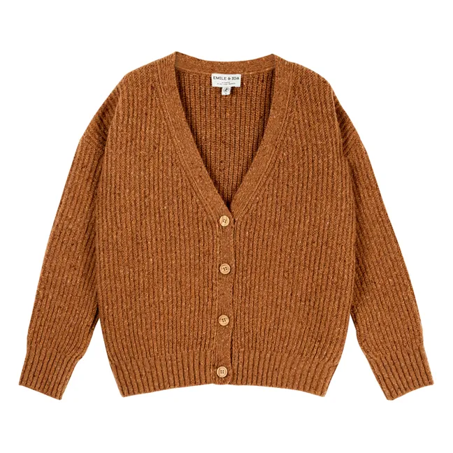 Cárdigan de lana Yuzzle - Colección Mujer  | Caramelo