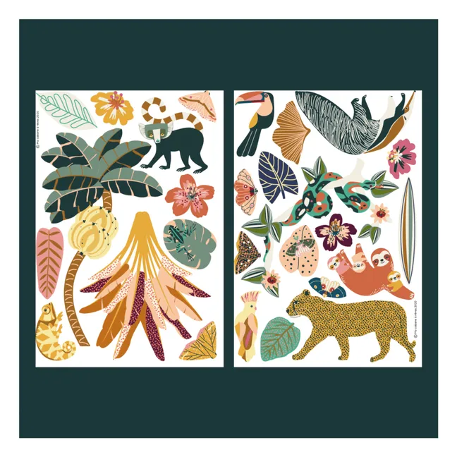 Imanes de animales de la selva